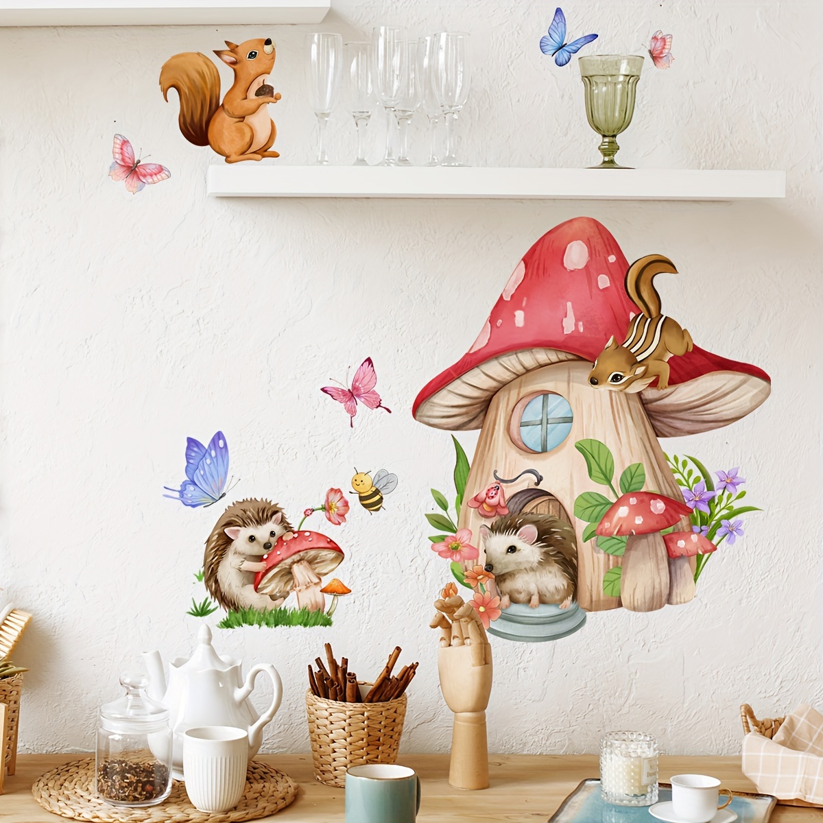 Pvc Panel Background - 1 autocollant mural universel en forme