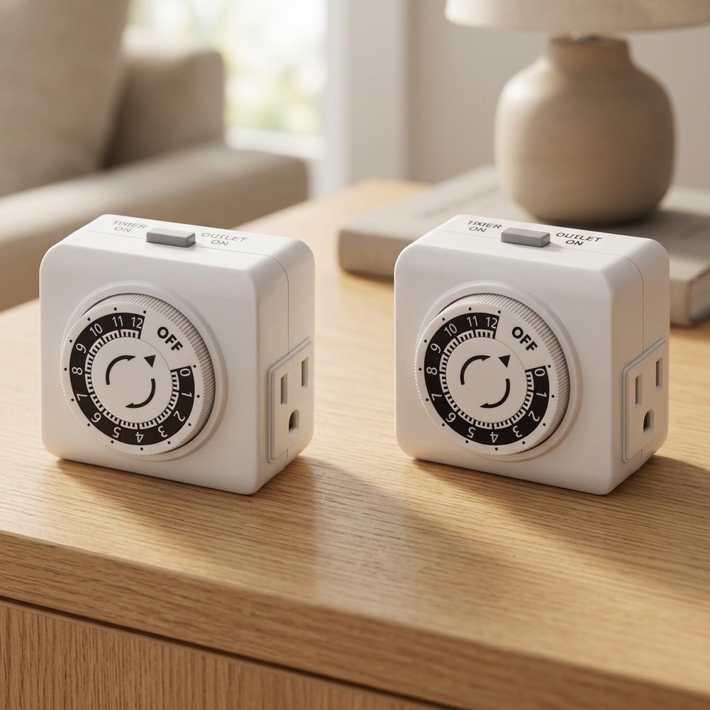 Lot de 2 prises de courant ave - Timer Dual Outlet avis et prix